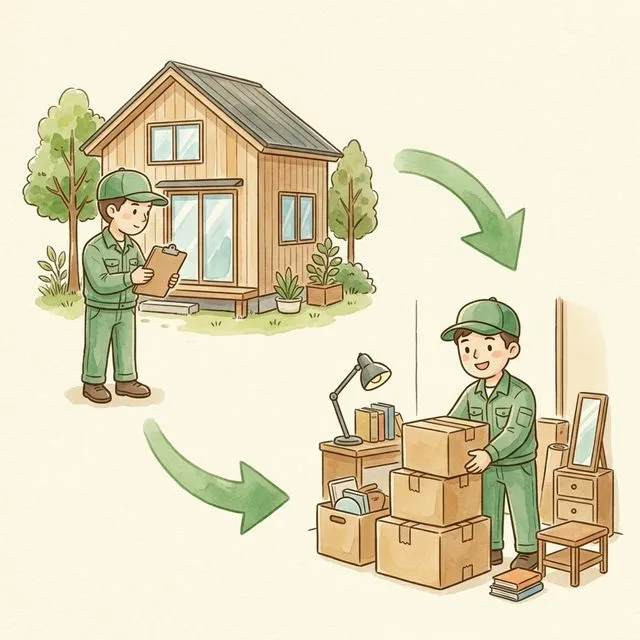 「管理＋片付け」まで一体対応